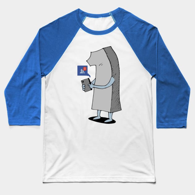 One is the Loneliest Number Baseball T-Shirt by FieryWolf